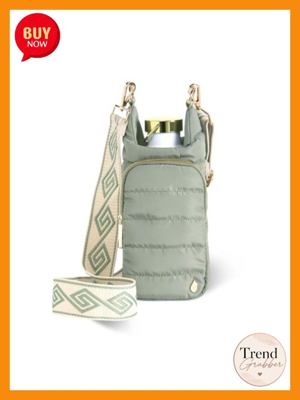 WanderFull HydroBag Crossbody Water Bottle Holder Phone Pocket Polyester